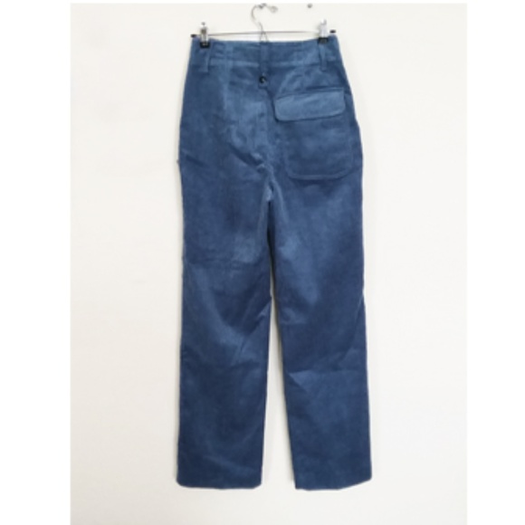 ZARA VELVET BLUE JEANS SIZE S - Picture 2 of 6
